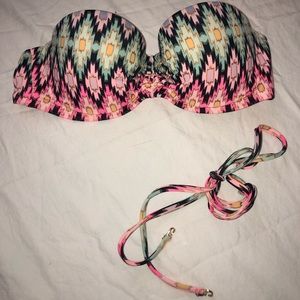Strapless bandeau Victoria Secret bikini top